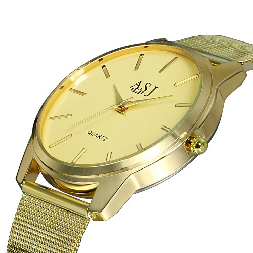 

ASJ Men's Dress Watch Analog Quartz Formal Style Casual Large Dial / Stainless Steel