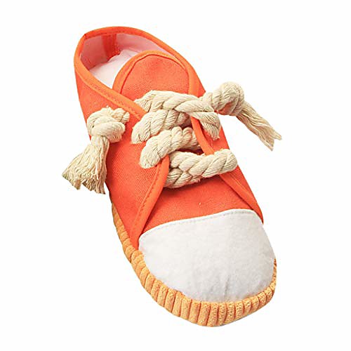 

dog chew interactive - pet dog chew toy squeaky teeth cleaning sneakers shoes bite sound toy for puppy