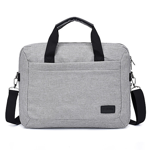 

Unisex Waterproof Polyester Laptop Bag Zipper Solid Color Daily Office & Career Handbags Black Dark Blue Gray