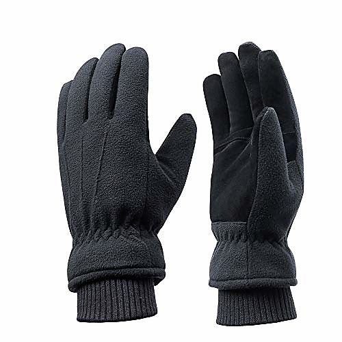 

winter 100% waterproof gloves, warm lining made of 3m thinsulate winter gloves outdoor windproof thermo gloves for men and women (black, s)