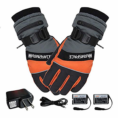 

motorcycling heated gloves,unisex electric heating thermal warm ski gloves for fishing, skiing, snow plowing, and walking