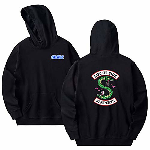 

women's riverdale print sweatshirt jughead jones southside serpents jumper pullover hoodie style4 s