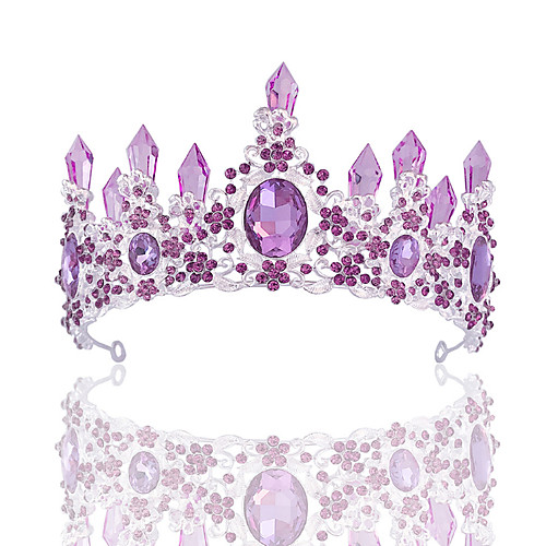 

Crystal / Alloy Tiaras with Crystal / Rhinestone 1 Piece Wedding / Special Occasion Headpiece