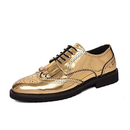 

Men's Oxfords Daily PU Wear Proof Black Gold Fall