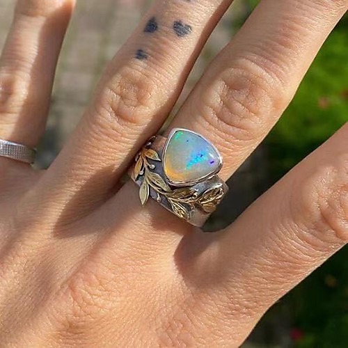 

women's ring aaa cubic zirconia 1pc silver platinum plated alloy stylish daily jewelry cute