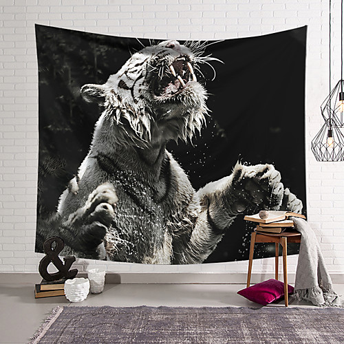 

Wall Tapestry Art Decor Blanket Curtain Hanging Home Bedroom Living Room Decoration Tiger