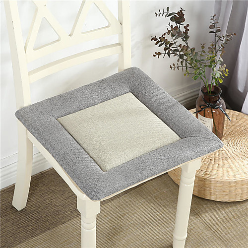 

Four Seasons Thick Chair Cushion Cotton Linen Crafts Tatami Cushion Student Dormitory Office Breathable Seat Cushion Contain Pillow Core