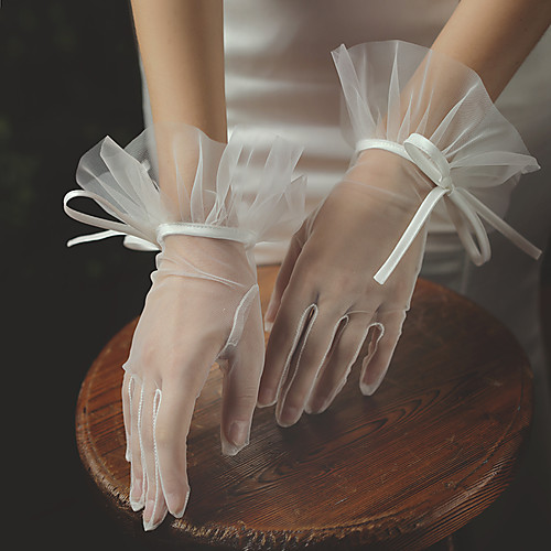 

Net Suit Length Glove Elegant / Simple Style With Ruffles