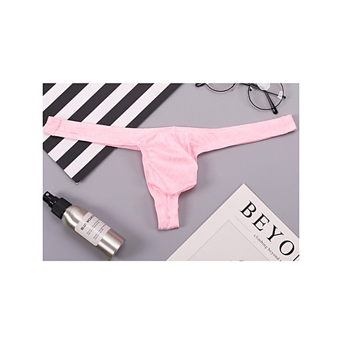 

Men's 1 Piece Basic G-string Underwear - Normal Low Waist White Black Red M L XL