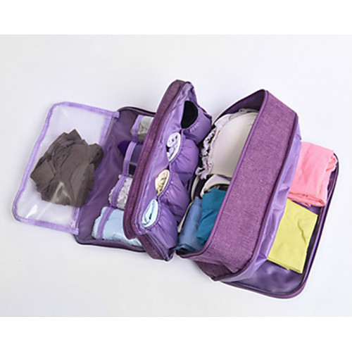 

Unisex Waterproof Polyester Storage Bag Zipper Solid Color Daily Office & Career Black Dark Red Sky Blue Dark Blue