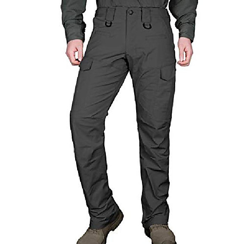 

tactical trousers water resistant lightweight work cargo trousers bdu ripstop military pants mechanical stretch hiking size 44w×32l black