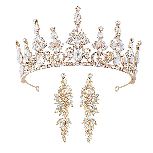 

Crystal / Alloy Tiaras with Crystal / Rhinestone 1 Piece Wedding / Special Occasion Headpiece
