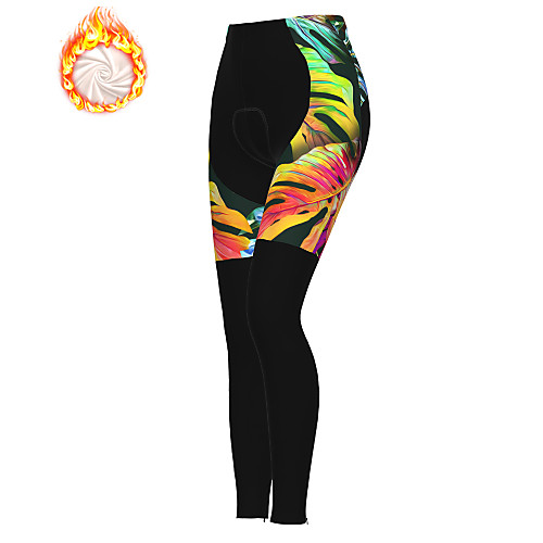 

21Grams Women's Cycling Tights Cycling Pants Winter Fleece Bike Tights Padded Shorts / Chamois Pants Thermal Warm Fleece Lining Breathable Sports Black Mountain Bike MTB Road Bike Cycling Clothing