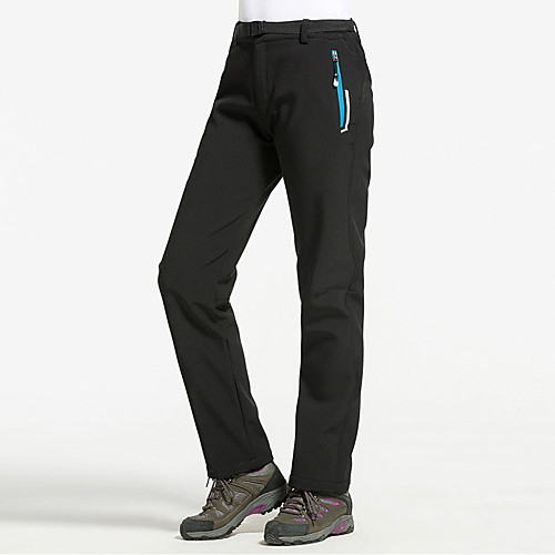 

Women's Softshell Pants Solid Color Winter Outdoor Standard Fit Waterproof Windproof Breathable Warm Pants / Trousers Black [male] Army green [male] Gray[Male] Black [female] Fuchsia [Female] Fishing
