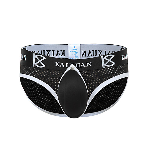 

Men's 1 Piece Basic Briefs Underwear - Normal Low Waist White Black Blue S M L