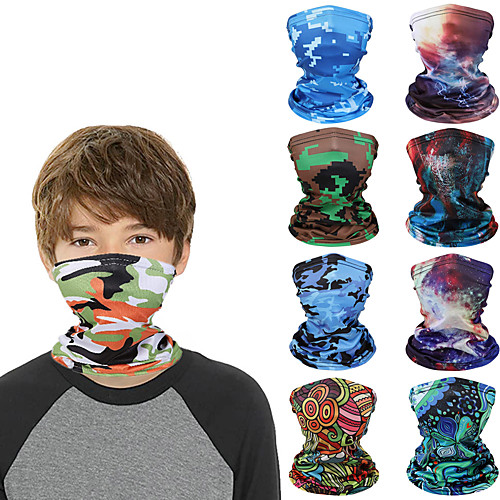 

kid face covering children neck gaiter summer balaclava face bandana gaiter kids neck gaiters 4pcs-14