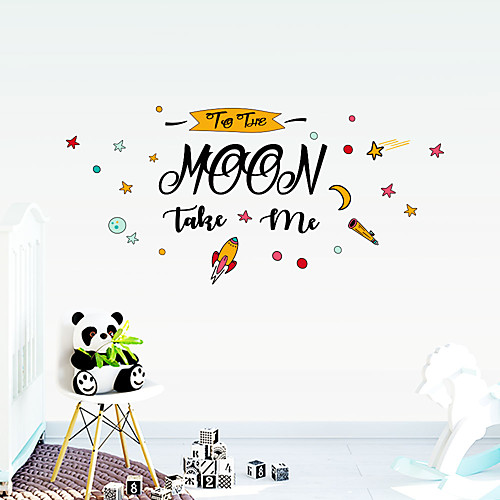 

Remove The Stickers From The Wall Decoration Of The Tv Background Wall In The Children's Room Of Moon Star Cartoon Kindergarten