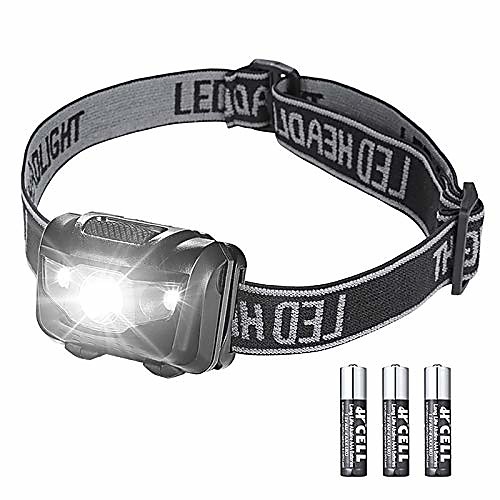 

head torch, rechargeable headlamp15000 lumens 7 led 5 mode with 2 batteries waterproof led head light emergency light rechargeable rotating focusing headlights camping fishing running outdoor