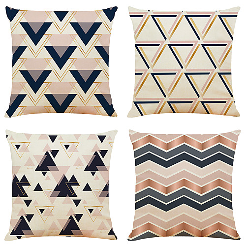 

Cushion Cover 4PCS Short Plush Soft Decorative Square Throw Pillow Cover Cushion Case Pillowcase for Sofa Bedroom 45 x 45 cm (18 x 18 Inch) Superior Quality Machine Washable