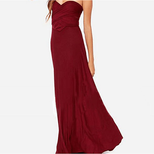 

Women's A Line Dress Maxi long Dress Sleeveless Solid Color Patchwork Bow Summer Work Elegant vacation dresses 2021 Red Wine Khaki Green Dusty Blue S M L XL XXL