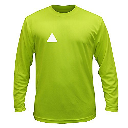 

unisex reflective long sleeve shirt - broken diamond (lime yellow, s)