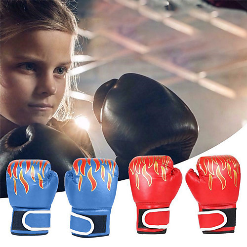 

Boxing Bag Gloves Boxing Training Gloves Boxing Gloves For Boxing Mixed Martial Arts (MMA) Full Finger Gloves Protective Leather Kid's Men's - Black Red Blue