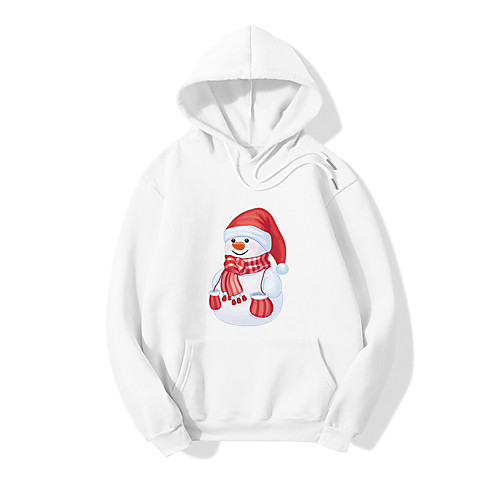 

Inspired by Christmas Snowman Cosplay Costume Hoodie Polyester / Cotton Blend Graphic Prints Printing Hoodie For Women's / Men's