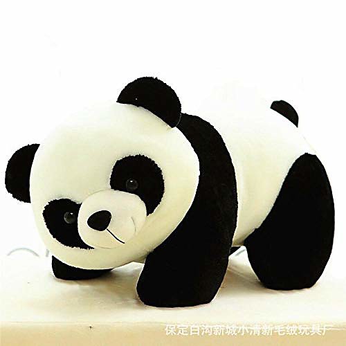 

panda doll doll animal plush toy for baby zhaozb (color : black and white)