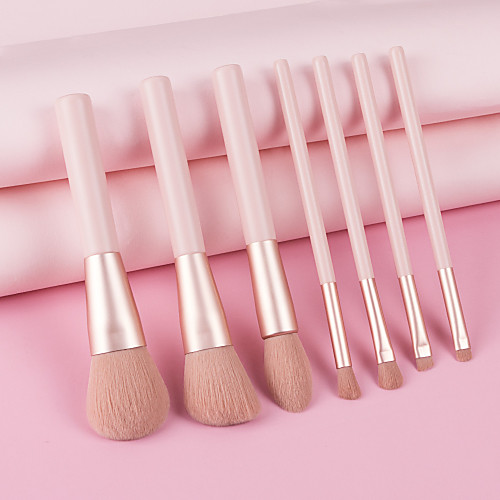 

Professional Makeup Brushes 7 PCS Soft Full Coverage Adorable Lovely Comfy Wooden / Bamboo for Makeup Tools Blush Brush Foundation Brush Makeup Brush Lip Brush Eyeshadow Brush
