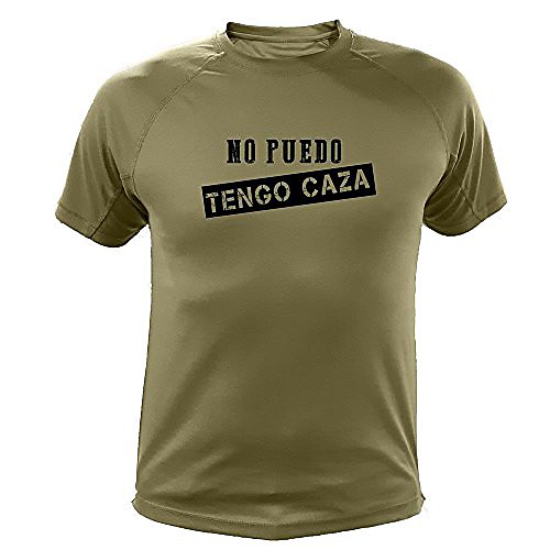 

t-shirt no puedo tengo caza [i can't i've got to hunt in spanish] - gifts for hunters, orange, large