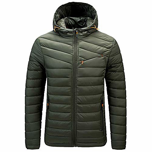 

mens lightweight long sleeve down jacket with hood down coats men's packable down jacket down filled coat parka quilted padded hooded puffer jacket bubble puffa jacket winter