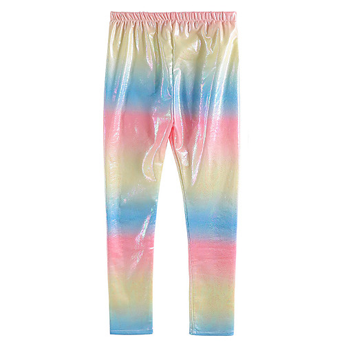 

Princess Party Costume Girls' Movie Cosplay Cosplay Costume Party Rainbow Beige Pants Christmas Children's Day New Year Polyester Organza