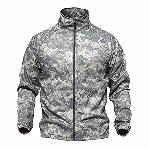 

tactical camouflage jacket men waterproof thin hood raincoat military jackets acu 4xl