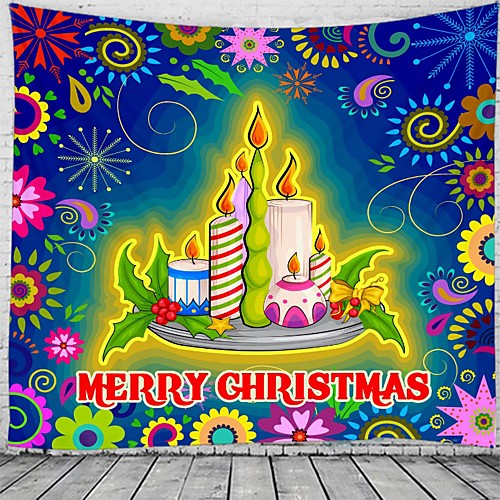 

Christmas Santa Claus Holiday Party Wall Tapestry Art Decor Blanket Curtain Picnic Tablecloth Hanging Home Bedroom Living Room Dorm Decoration Christmas Tree Gift Fireplace