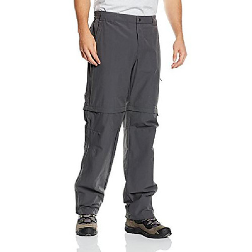 

all men's zip-off trousers, men, abzipphose all, charcoal, 46