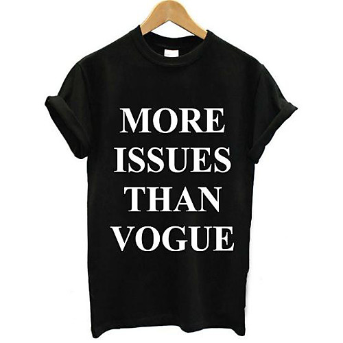 

Men's T shirt Graphic Letter Short Sleeve Daily Tops Basic White Black