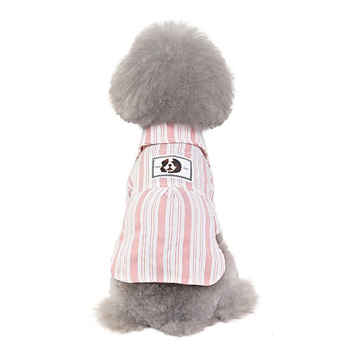 

Dog Shirt / T-Shirt Stripes Casual / Daily Dog Clothes Puppy Clothes Dog Outfits Red Blue Costume for Girl and Boy Dog Terylene Cotton S M L XL XXL