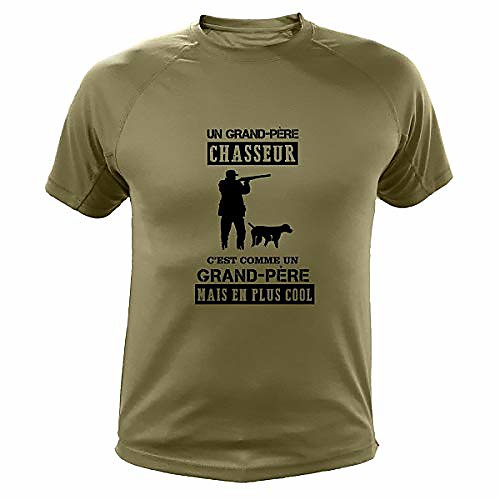 

tee shirt hunting grandfather hunter gift idea - green - l