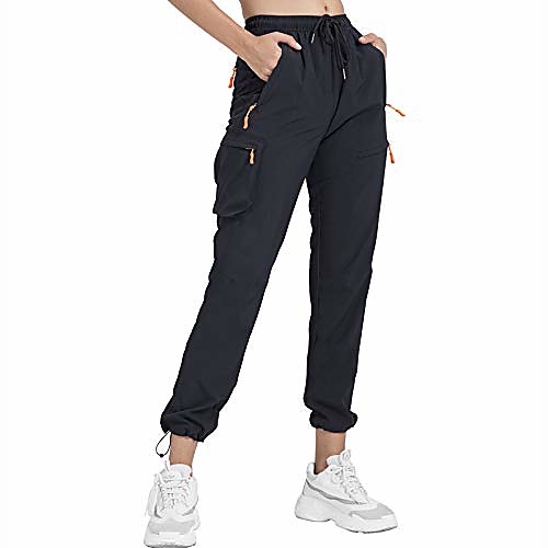 

lightweight hiking pants for women high waisted camo cargo water resistant outdoor casual pants with zipper pockets upf 50