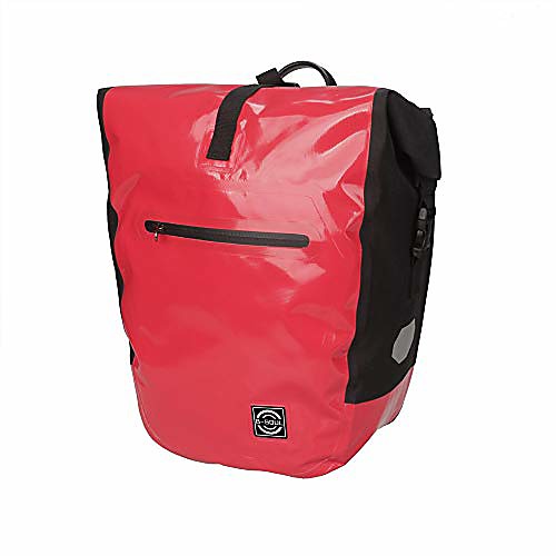 

bicycle pannier bike pannier trunk bag, large capacity waterproof bicycle rear seat pannier fit for cycling trip bike storage bag (color : red, size : 1 pcs)