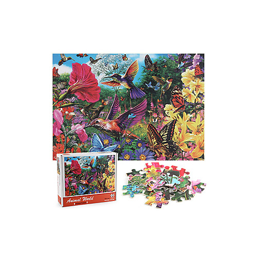 

1000 Pieces Of Thickened Forest Animal And Plant Flower Sea Puzzle Adult Educational Decompression Toy