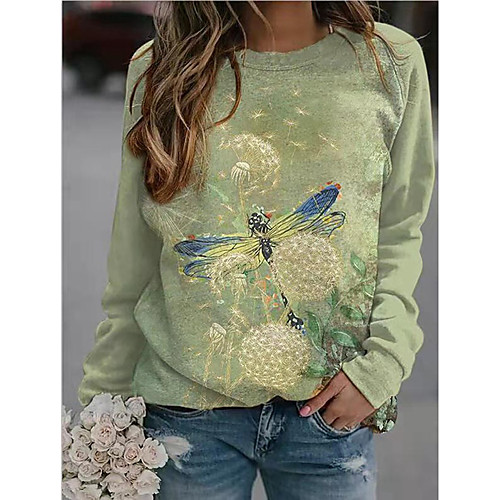 

Women's Geometric Women's Hoodies Long Sleeve Sweater Cardigans Crew Neck Fall Winter Blue Yellow Khaki