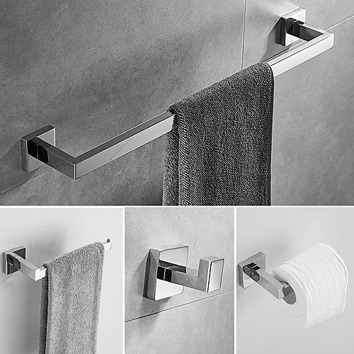 

Bathroom Accessory Set / Towel Bar / Toilet Paper Holder New Design / Cool / Lovely Modern / Traditional Stainless Steel Bathroom / Hotel bath Wall Mounted