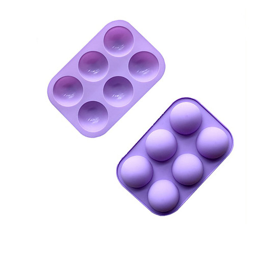 

6 Hole Small Semi-sphere Silicone Pudding Mold Silicone Cake Mold Handmade Soap Mold Silicone Chocolate Mold