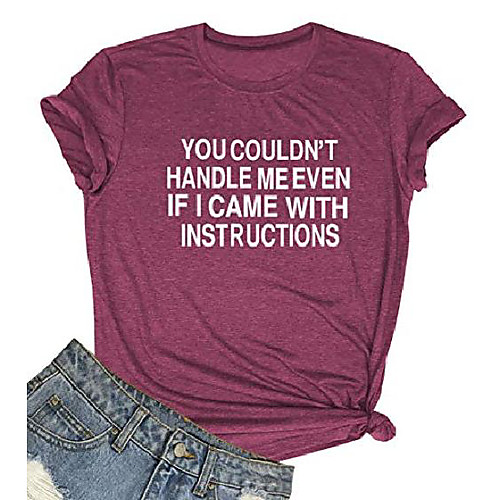 

women you couldn't handle me graphic cute t shirt(gift ideas) red x-large