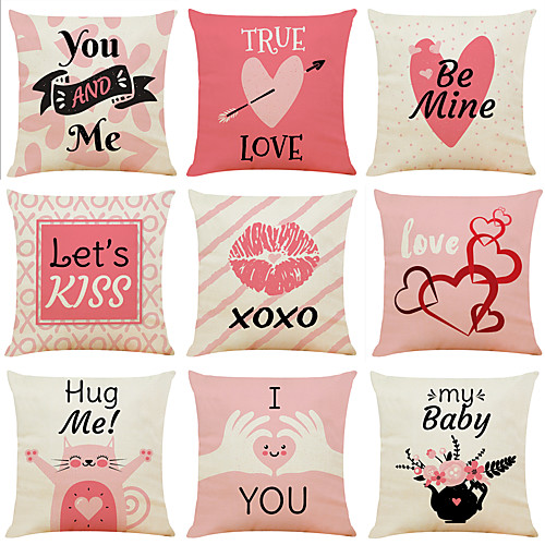 

Cushion Cover 9PCS Short Plush Soft Decorative Square Throw Pillow Cover Cushion Case Pillowcase for Sofa Bedroom 45 x 45 cm (18 x 18 Inch) Superior Quality Machine Washable