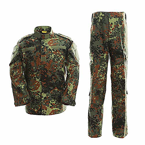 

military tactical suit men's camouflage combat bdu jacket shirt and trousers set camo uniform for airsoft paintball hunting shooting outdoor