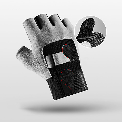 

Bike Gloves / Cycling Gloves Anti-Slip Breathable Warm Durable Fingerless Gloves Sports Gloves Black Grey for Adults' Outdoor Exercise Cycling / Bike