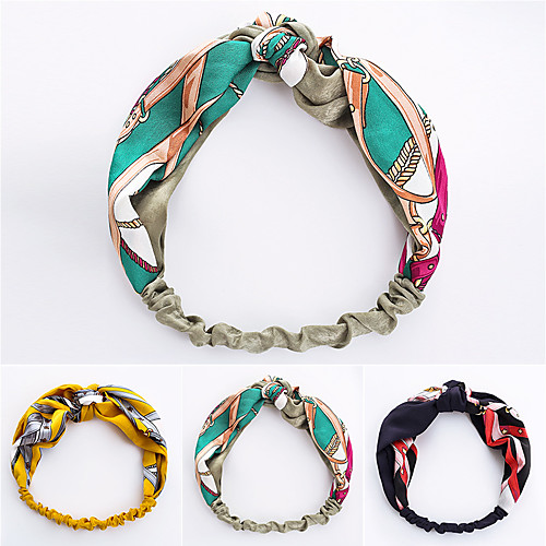 

3packs Printed Handmade Knotted Hair Accessories Headband Fashion Girl Hair Accessories Headband