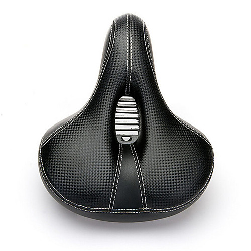 

bike seats, comfortable bike seat for women men-dual shock absorbing memory foam wide bike seat, bicycle saddle-universal fit bike seats for mountain bikes, road bikes, exercise bike